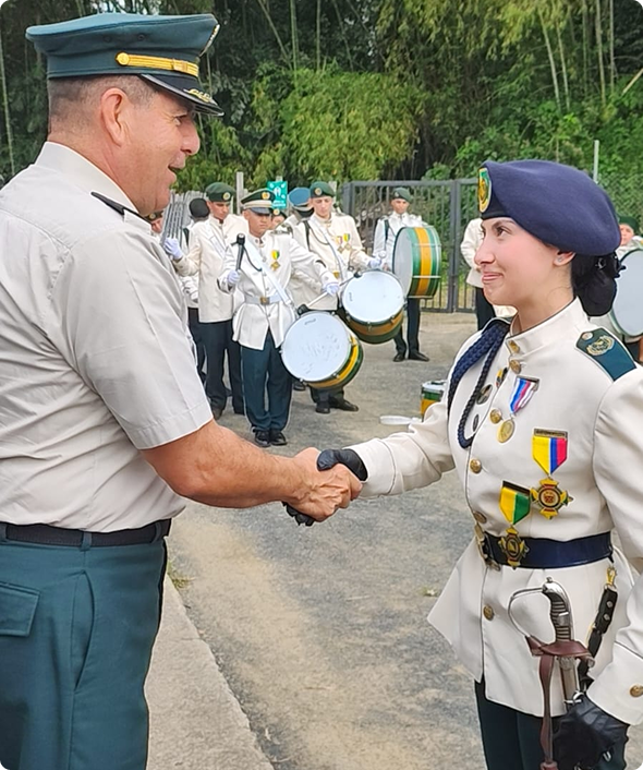 Cadetes reyesianos durante reconocimiento